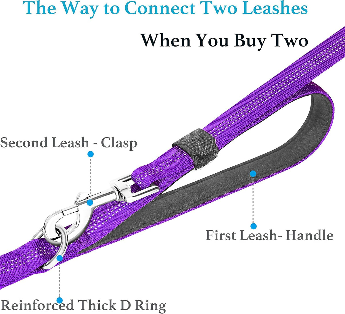 iYoPets Long Dog Leash for Obedience Recall Training - Great for Training, Play, Camping, or Backyard