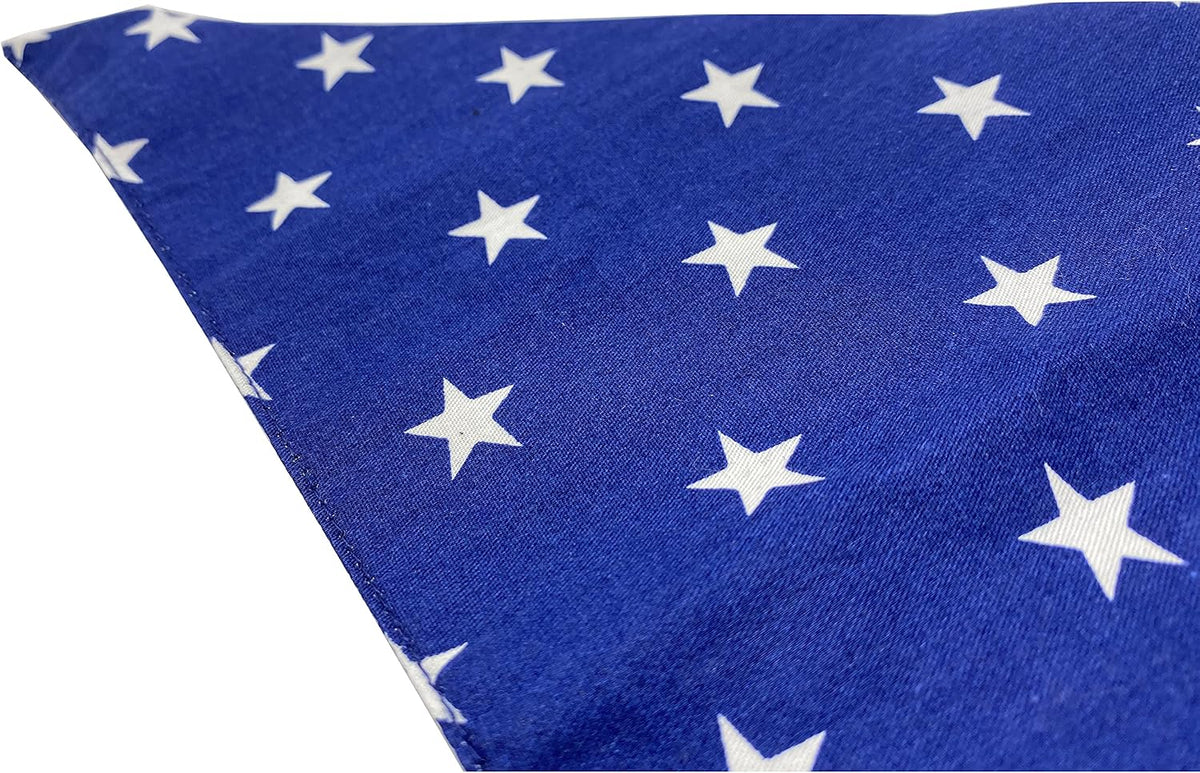Realeaf 4th of July Dog Bandanas 2 Pack, Reversible American Flag Pet Scarf for Boy and Girl, Premium Durable Fabric, Patriotic Bandana for Large and Extra Large Dogs (X-Large)
