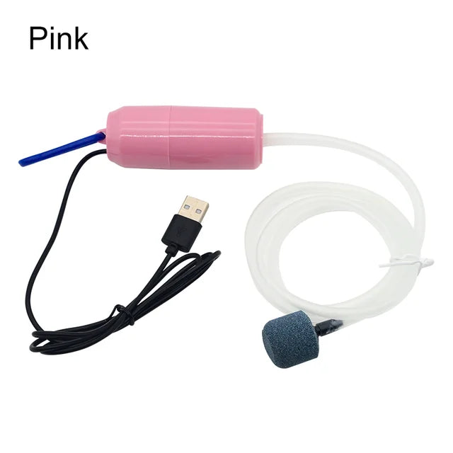 Aquarium USB Air Pump Fish Tank Silent Air Compressor Aquarium Portable Mini Oxygenator Oxygen Aerator Aquarium Accessories 5v