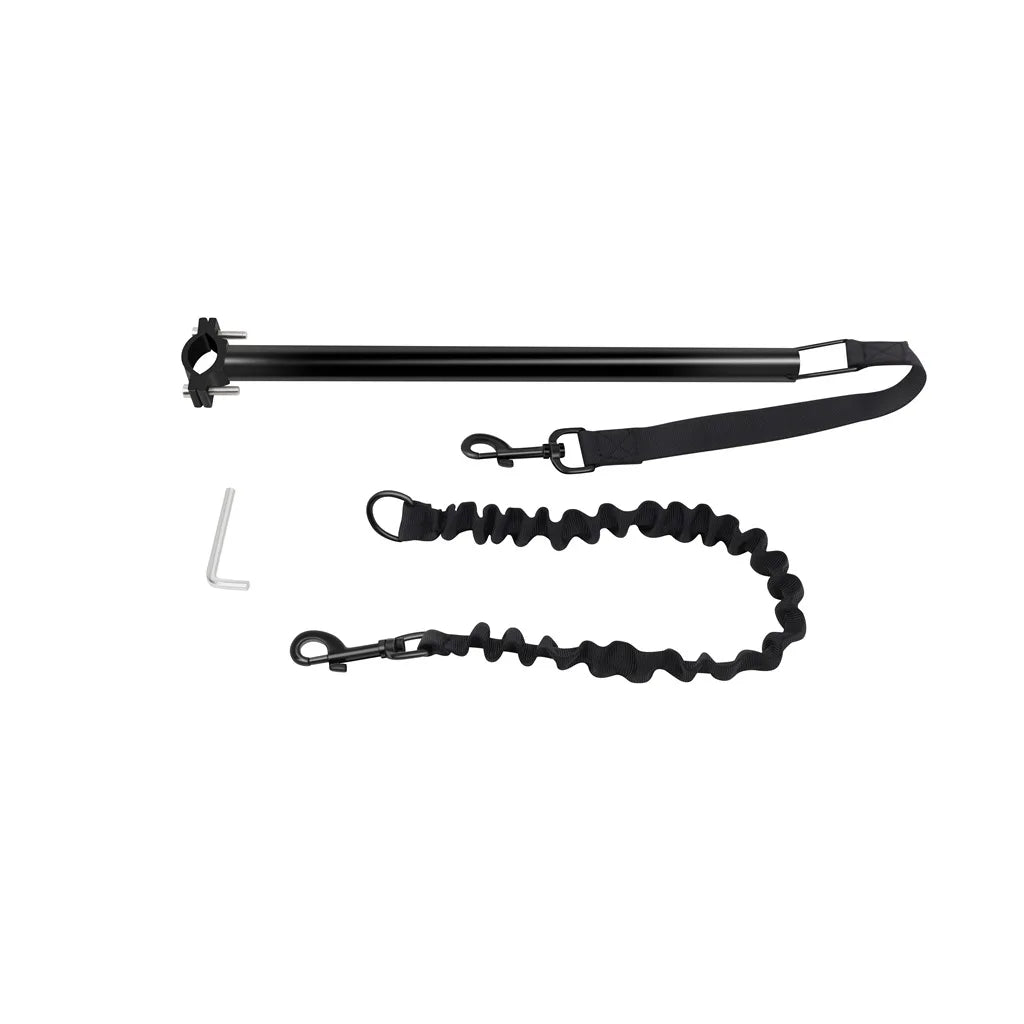 Bicycle Dog Leash with Elastic Shock Absorption – Durable Metal Attachment for Safe Rides
