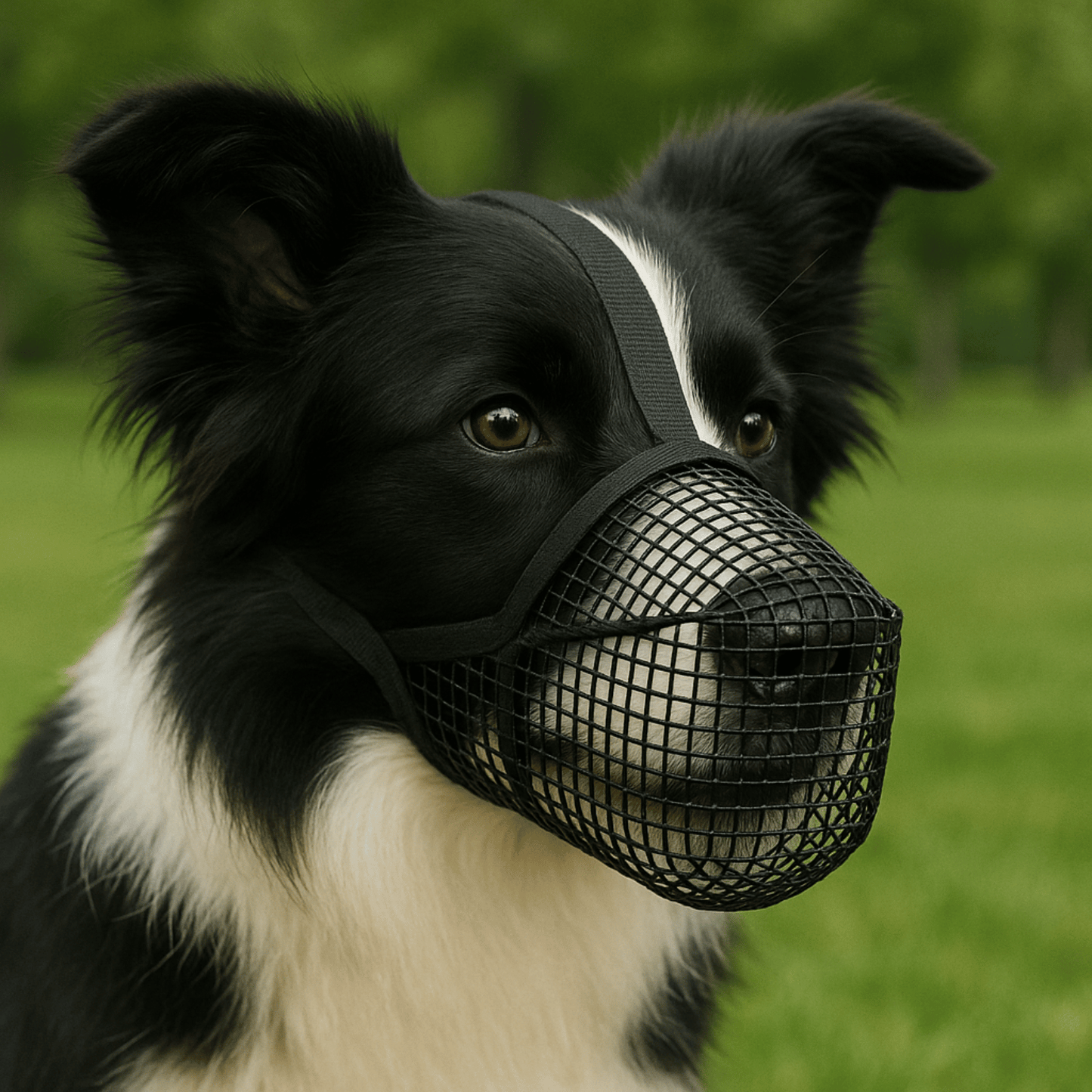 Breathable Soft Mesh Dog Muzzle – Lightweight Adjustable Basket Muzzle for Small Dogs, Comfortable and Durable Design