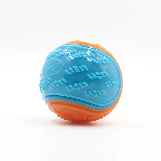 Dogs Interactive Toys Soft TPR Toys for Dog Pet Teeth Cleaning Bite Resistance Squeaky Dog Ball Toy