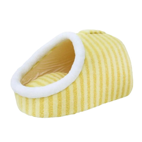 Soft Plush Pet Bed | Cozy Anti-Anxiety Cat & Dog Cave | Checkered Design