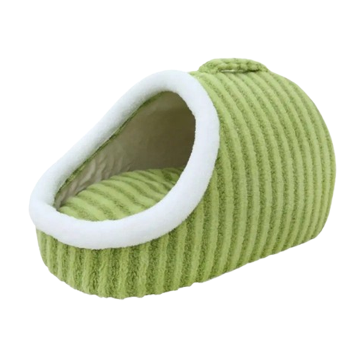 Soft Plush Pet Bed | Cozy Anti-Anxiety Cat & Dog Cave | Checkered Design