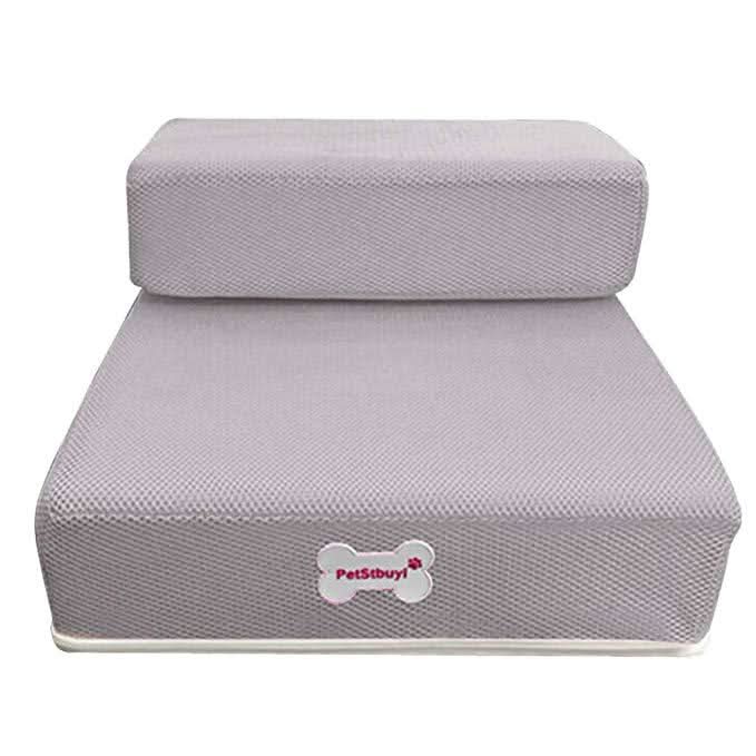 Luxora 2-Step Dog Stairs for Bed – Anti-Slip, Removable Pet Steps for Small Dogs & Cats