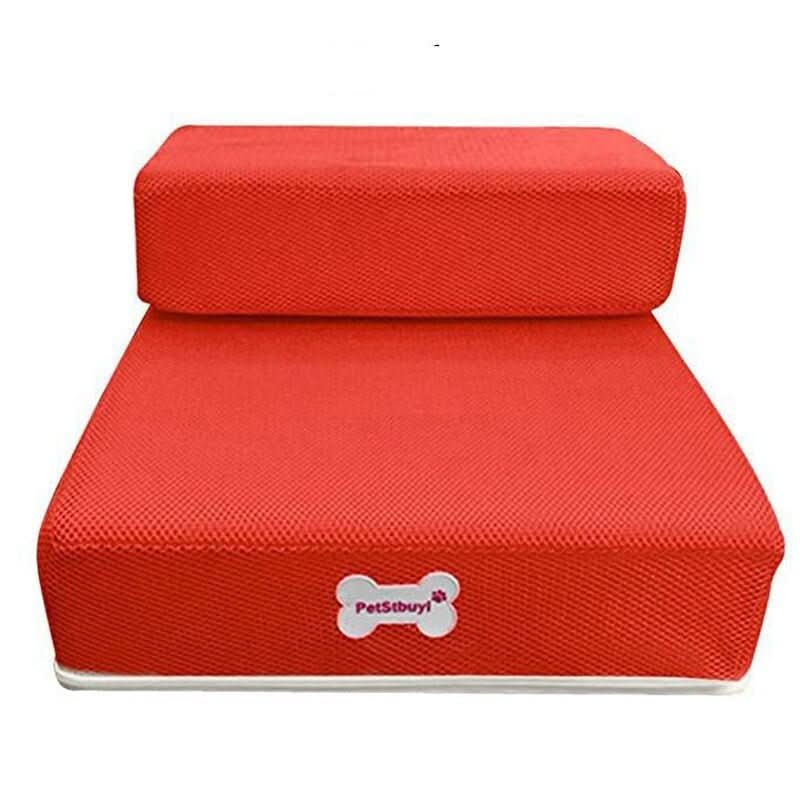 Luxora 2-Step Dog Stairs for Bed – Anti-Slip, Removable Pet Steps for Small Dogs & Cats