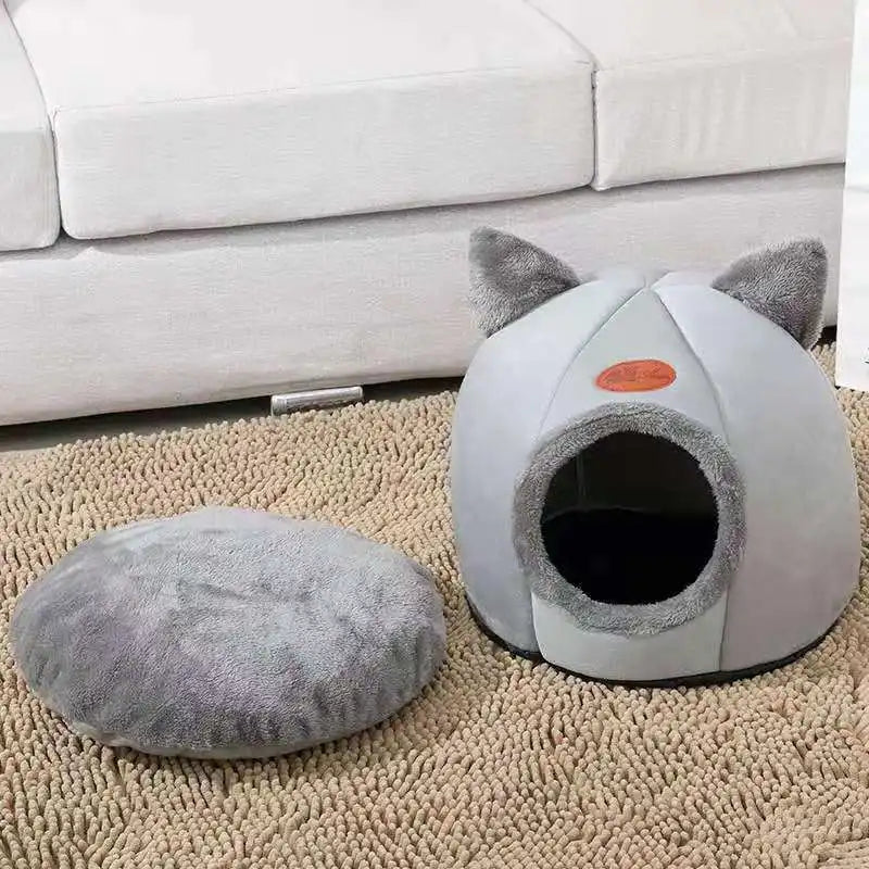 New Deep Sleep Comfort In Winter Cat Bed Iittle Mat Basket Small Dog House Products Pets Tent Cozy Cave Nest Indoor Cama Gato