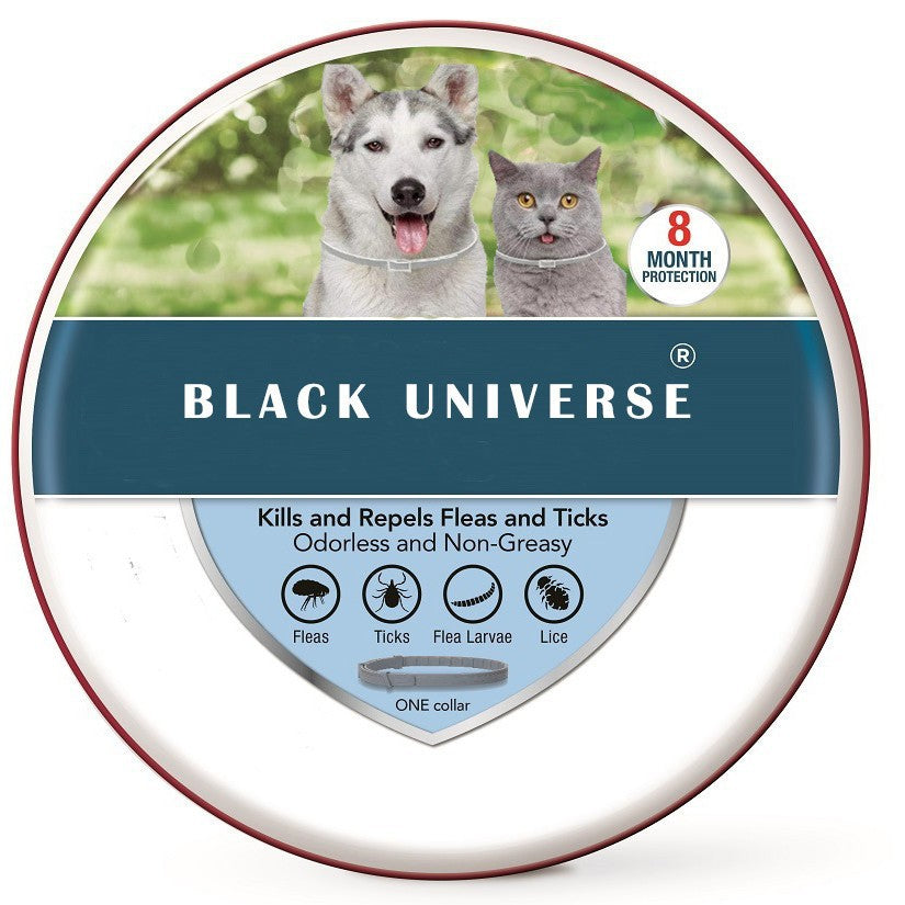 Flea collar for pets, dogs and cats, to deworm and prevent fleas