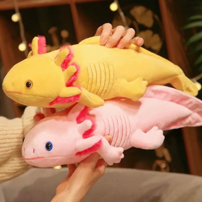 Realistischer Axolotl-Plüsch 45 cm – Niedlicher Begleiter Für Tierliebhaber