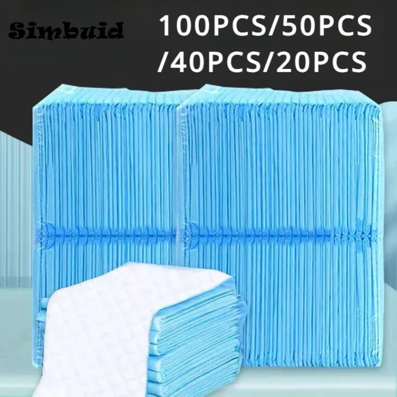 100/50/40/20PCS Pet Diaper Pads Absorbent Odor-Control Quick Dry Puppy Dog Training Pee Mats Pet Supplies Dog Toilet Disposable