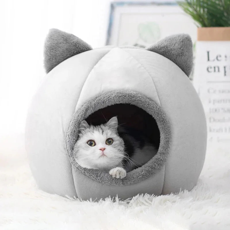 New Deep Sleep Comfort In Winter Cat Bed Iittle Mat Basket Small Dog House Products Pets Tent Cozy Cave Nest Indoor Cama Gato