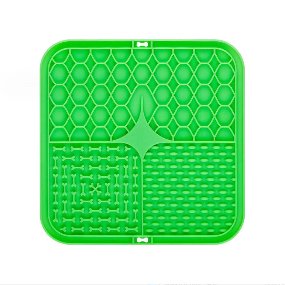 Pet Lick Silicone Mat Dogs Pet Slow Food Plate for Dog Bathing Distraction Silicone Dog Sucker Food Training Dog Feeder Supplies