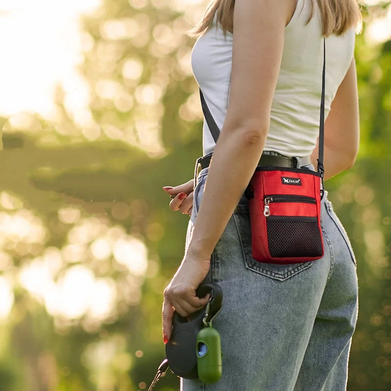 Pet Dog Puppy Training Treat Snack Bait Pet Feed Pocket Pouch Obedience Agility Pouch Food Bag Pocket Snack Reward Waist Bag