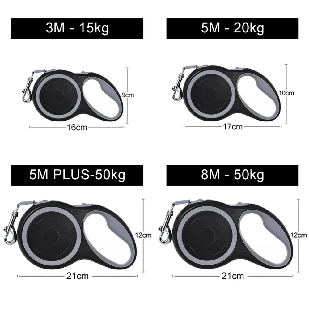 Long Strong Pet Leash For Large Dogs Durable Nylon Retractable Big Dog Walking Leash Leads Automatic Extending Dog Leash Rope