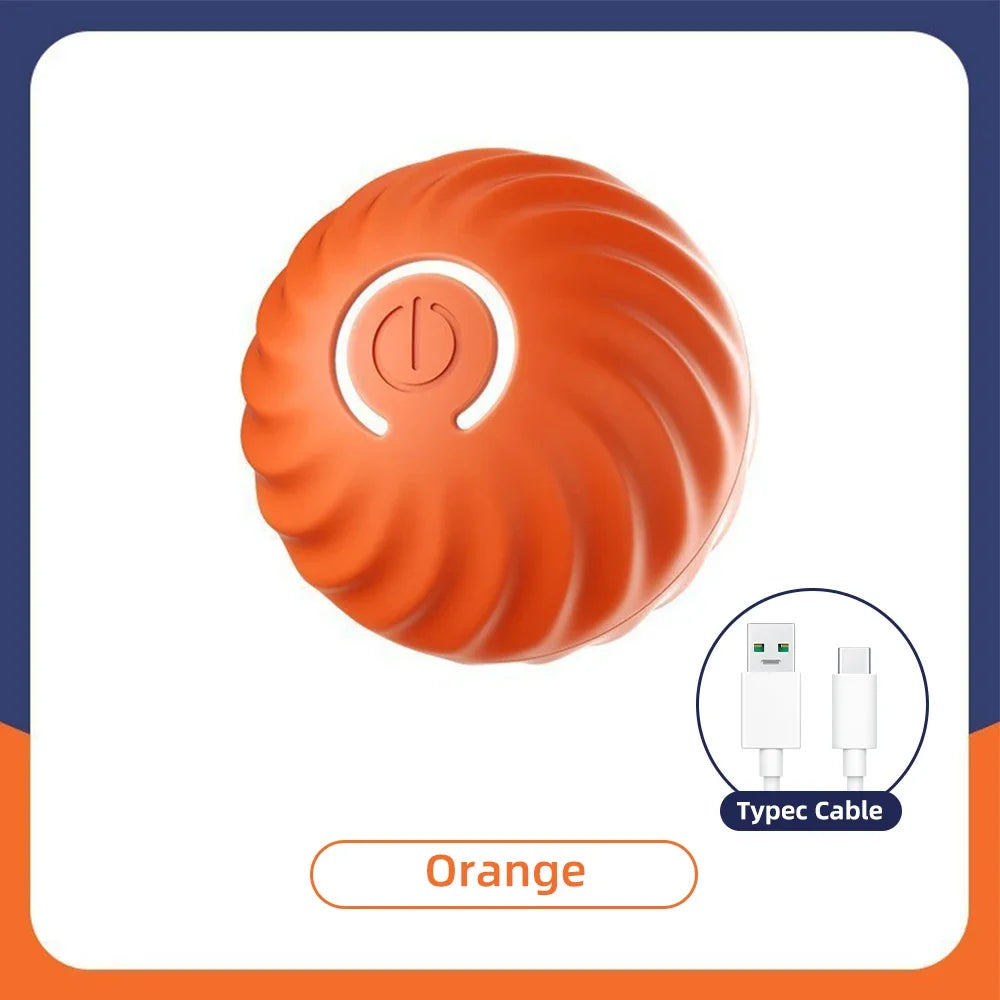 1pcs Dog Toys Intelligent Gravity Jump Ball Rechargeable Bite-Resistant Rolling Ball Cat And Dog Chase Interactive Pet Toys