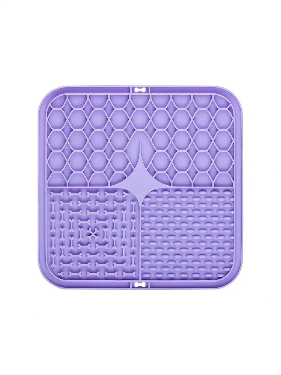 Pet Lick Silicone Mat Dogs Pet Slow Food Plate for Dog Bathing Distraction Silicone Dog Sucker Food Training Dog Feeder Supplies