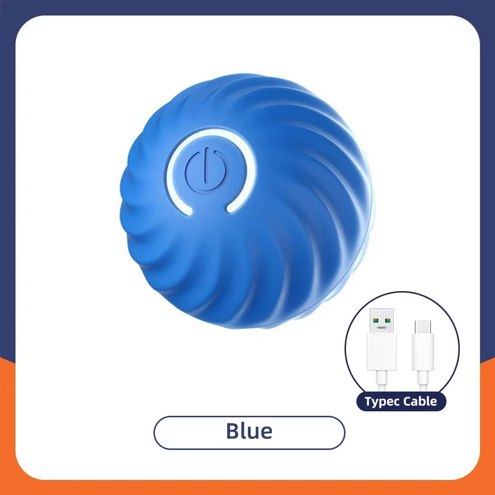 1pcs Dog Toys Intelligent Gravity Jump Ball Rechargeable Bite-Resistant Rolling Ball Cat And Dog Chase Interactive Pet Toys