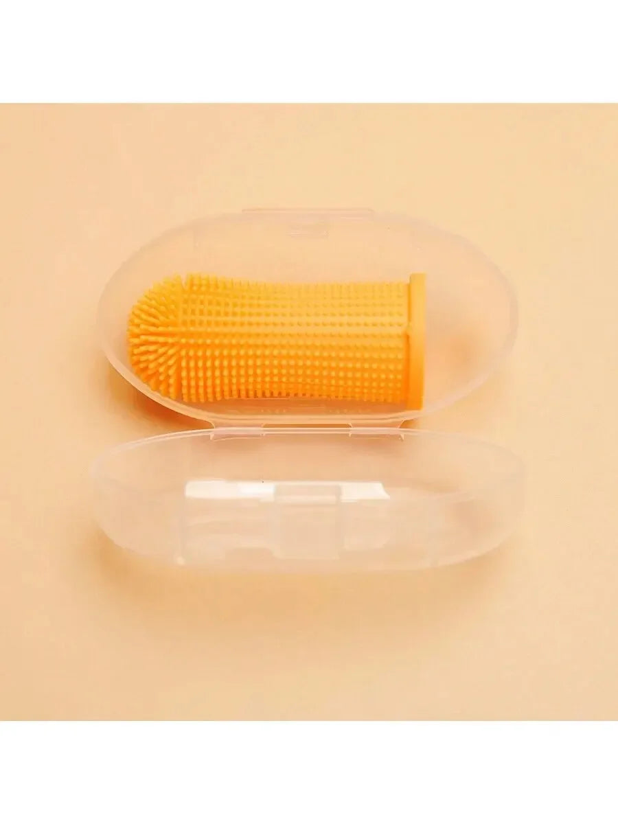 Dog Super Soft pet Finger Toothbrush Teeth Cleaning Breath Care Nontoxic Silicone Tooth Brush Cat dog toothbrush pet products