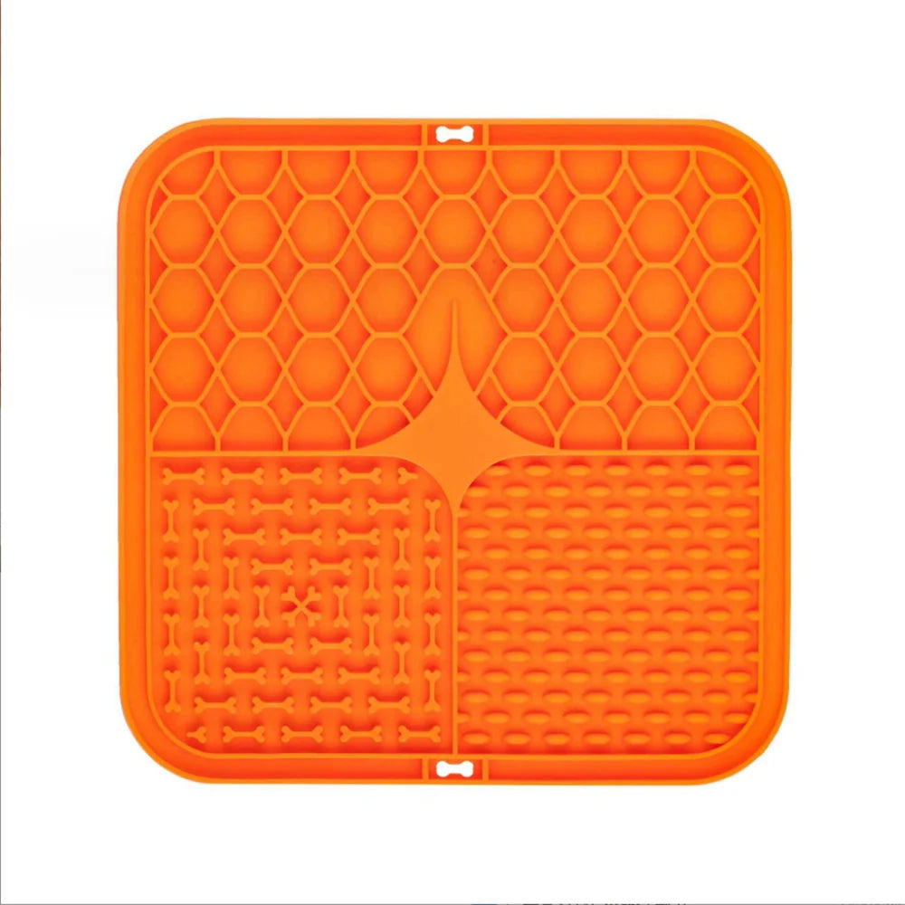 Pet Lick Silicone Mat Dogs Pet Slow Food Plate for Dog Bathing Distraction Silicone Dog Sucker Food Training Dog Feeder Supplies