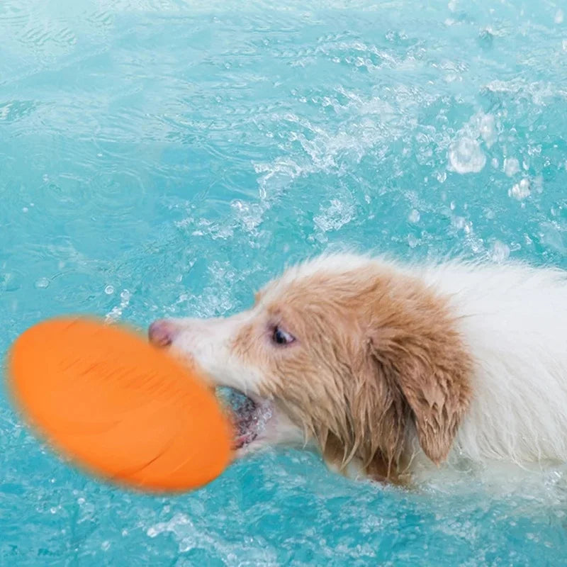 Silicone Flying Saucer Funny Dog Cat Toy Dog Game Flying Discs Resistant Chew Puppy Training Interactive Pet Supplies