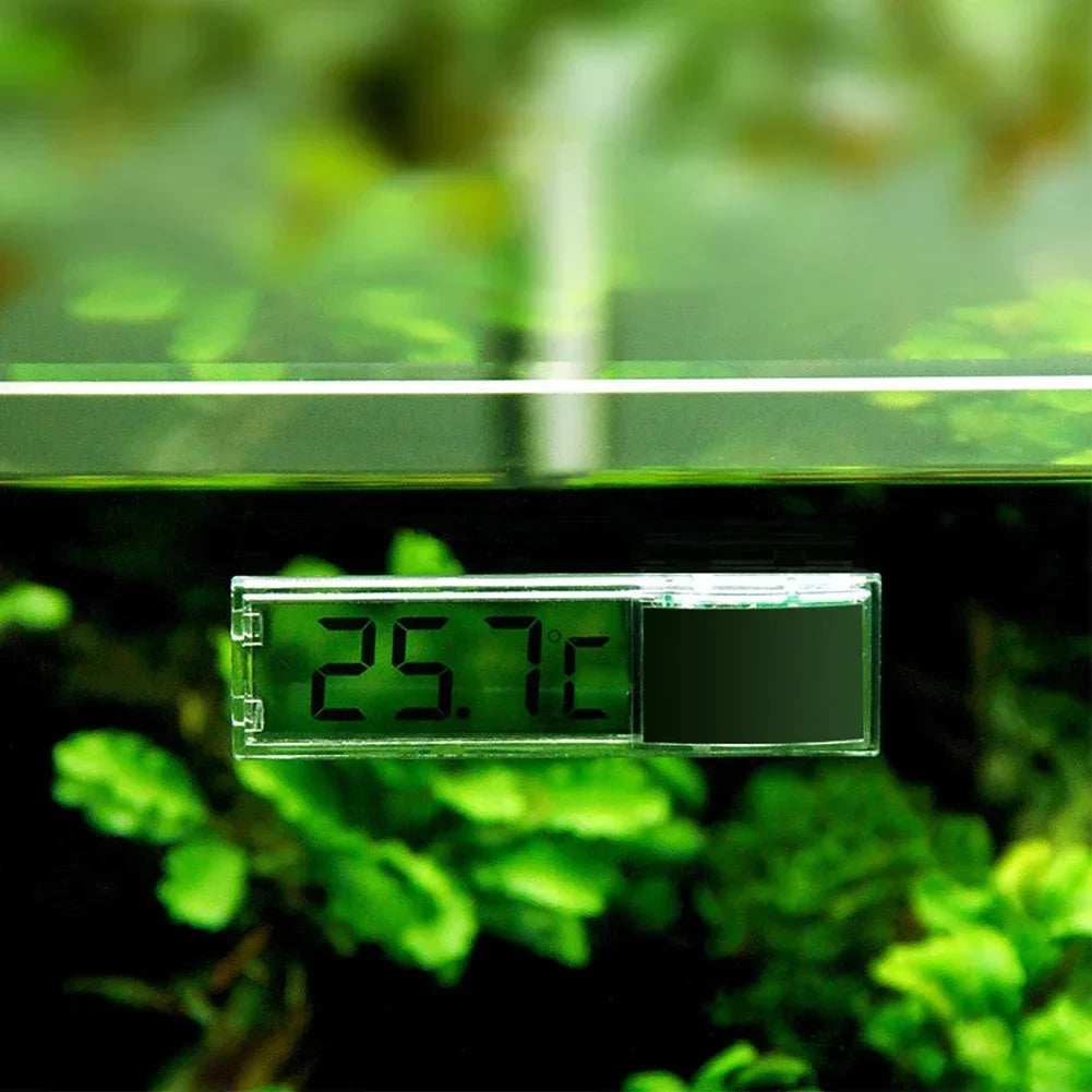 1pcs Aquarium Thermometer Electronic LCD Digital Fish Tank Temperature Measurement Fish Tank Temp Meter Aquarium Accessories
