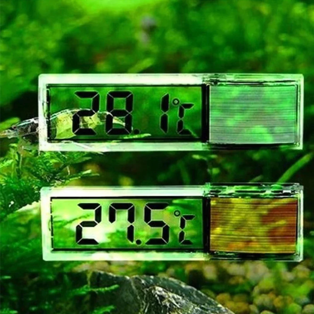 1pcs Aquarium Thermometer Electronic LCD Digital Fish Tank Temperature Measurement Fish Tank Temp Meter Aquarium Accessories