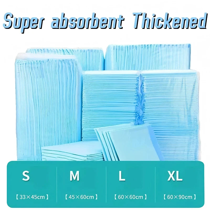 100/50/40/20PCS Pet Diaper Pads Absorbent Odor-Control Quick Dry Puppy Dog Training Pee Mats Pet Supplies Dog Toilet Disposable