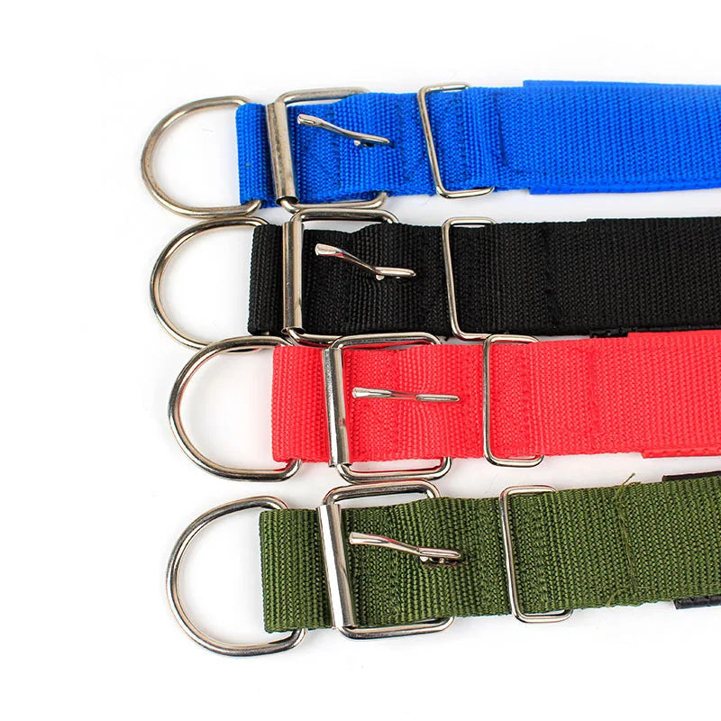 Solid Dog Collars Nylon Dog Collar For Small Medium Large Dogs Teddy Keji Pitbull Bulldog Beagle
