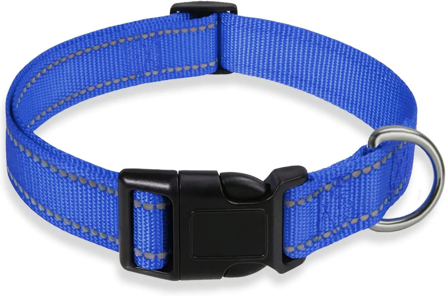 Reflective Pet Collar Adjustable Nylon Collar For Dogs Cats Anti Slip Anti Choke Pet Walking Collar Durable Pet Accessories