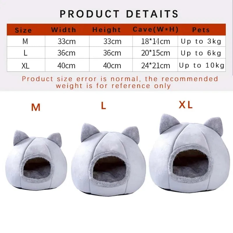 New Deep Sleep Comfort In Winter Cat Bed Iittle Mat Basket Small Dog House Products Pets Tent Cozy Cave Nest Indoor Cama Gato