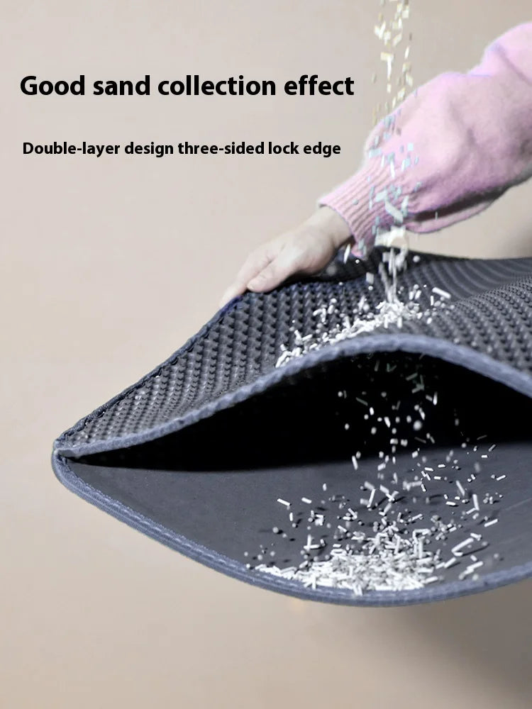 Extra Large Cat Litter Mat Heavy Duty Waterproof 2 Layer Non Slip Washable Pet Floor Protector Litter Box Sand Stopper