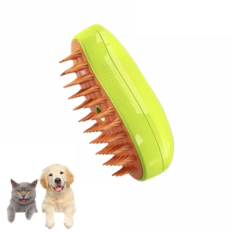 Steam Brush for Cats Soft Electric Water Jet Pet Comb Silicone Hair Remover Dog Brush Pet Grooming Supplies Products Home