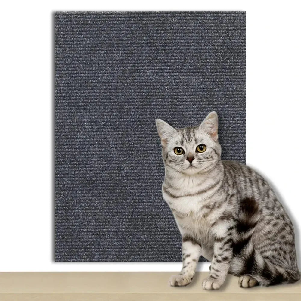 Trimmable Cat Scratching Mat Self-Adhesive Carpet Mat Pad Anti Cat Scratcher Furniture Couch Corner Indoor Sofa Wall Protector