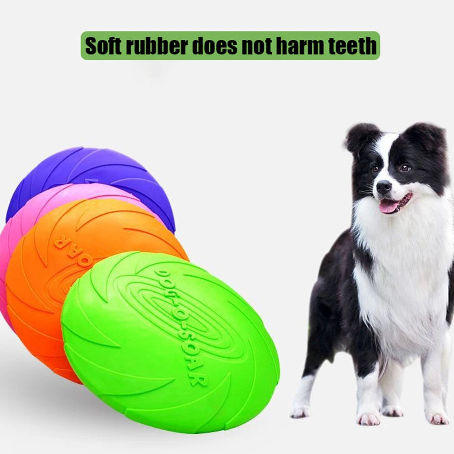 Silicone Flying Saucer Funny Dog Cat Toy Dog Game Flying Discs Resistant Chew Puppy Training Interactive Pet Supplies