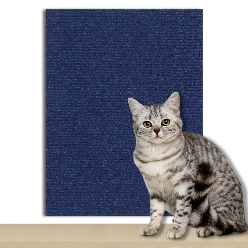 Trimmable Cat Scratching Mat Self-Adhesive Carpet Mat Pad Anti Cat Scratcher Furniture Couch Corner Indoor Sofa Wall Protector