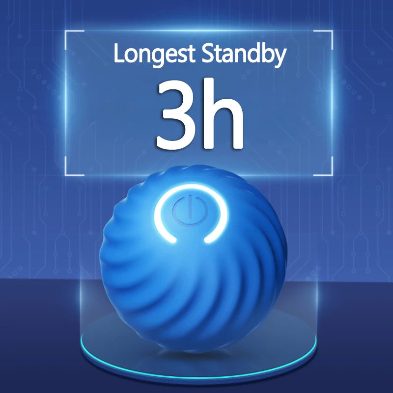 1pcs Dog Toys Intelligent Gravity Jump Ball Rechargeable Bite-Resistant Rolling Ball Cat And Dog Chase Interactive Pet Toys