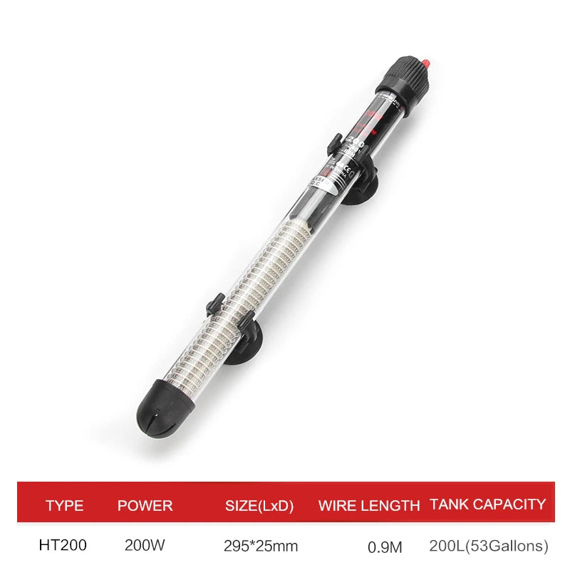 Adjustable Submersible Heating Rod Adjustable Thermostat Aquarium Heating Rod Temperature Precise Control -Efficiency