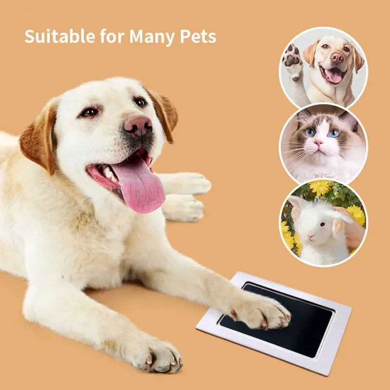 Cat Dog Paw Print Ink Kit Pad Safe Non-toxic Baby Footprints Newborn Shower Handprint Easy Diy Clean Touch Inkless Pet Souvenir