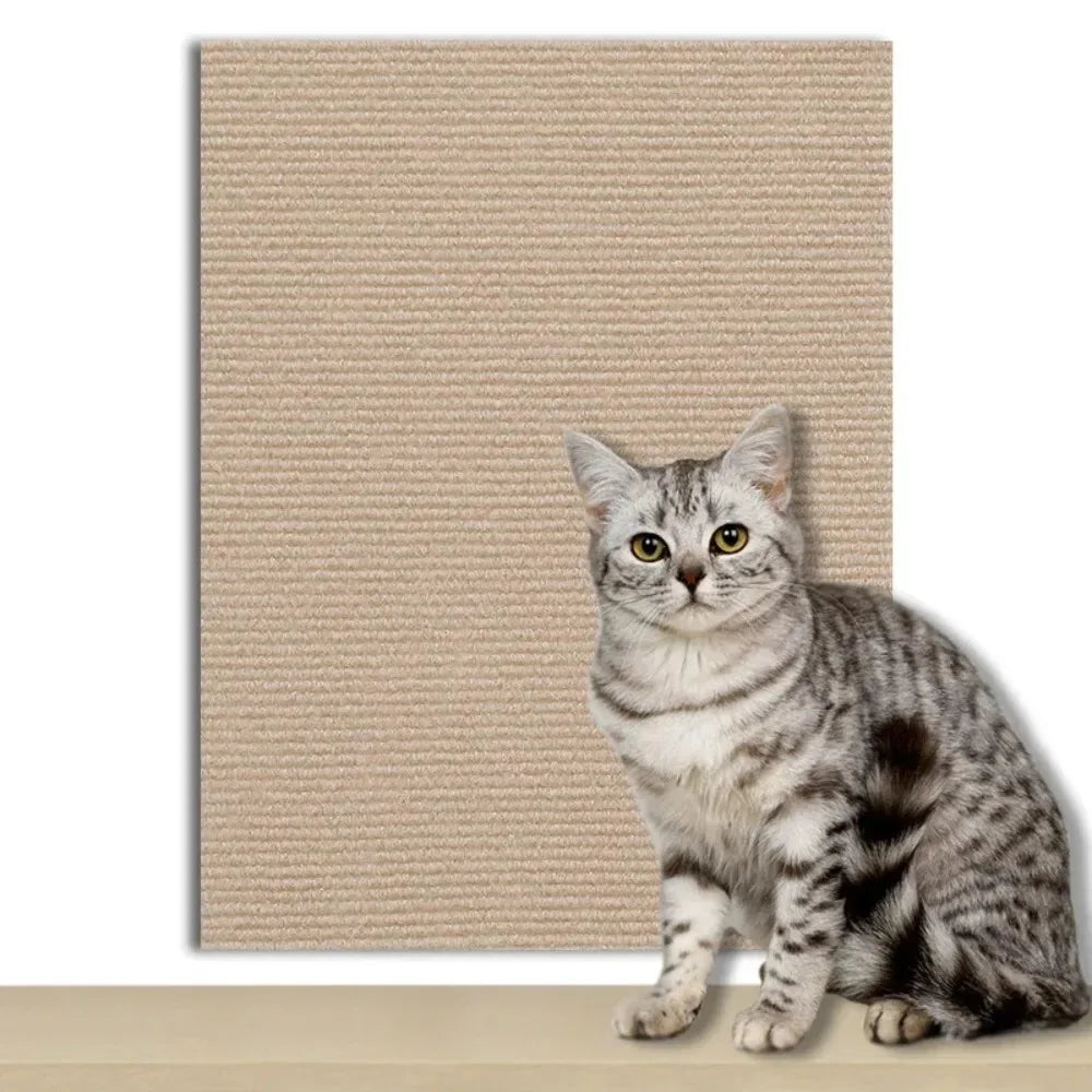 Trimmable Cat Scratching Mat Self-Adhesive Carpet Mat Pad Anti Cat Scratcher Furniture Couch Corner Indoor Sofa Wall Protector