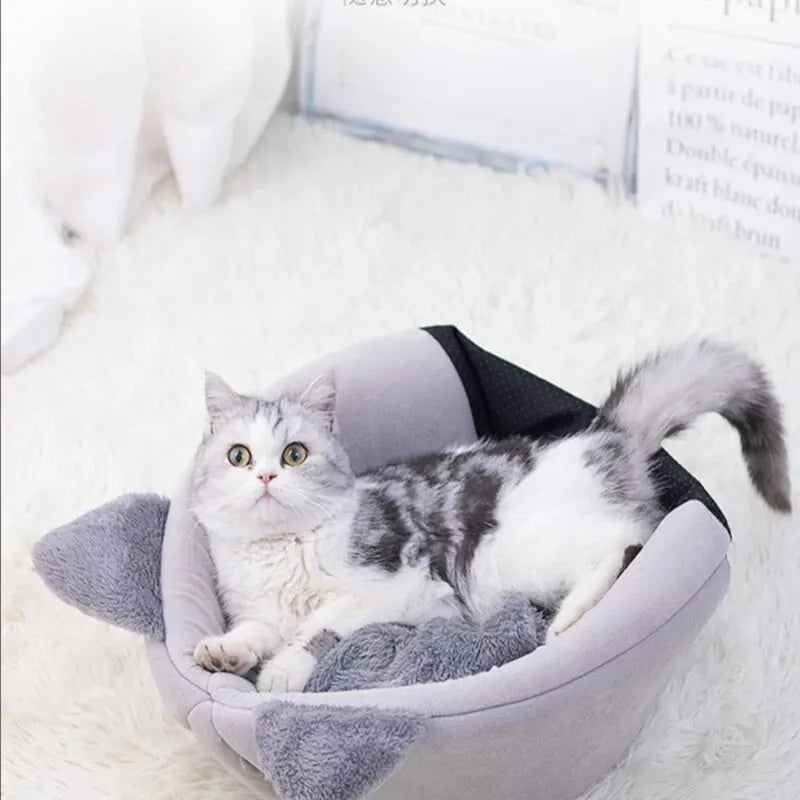 New Deep Sleep Comfort In Winter Cat Bed Iittle Mat Basket Small Dog House Products Pets Tent Cozy Cave Nest Indoor Cama Gato