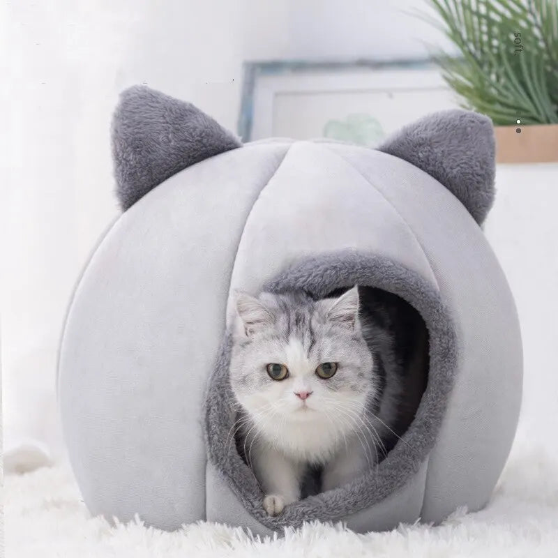 New Deep Sleep Comfort In Winter Cat Bed Iittle Mat Basket Small Dog House Products Pets Tent Cozy Cave Nest Indoor Cama Gato