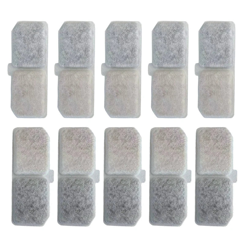 Replacement Filters Cat Water Fountain Filters Element for Stainless Steel Cat Water Fountain Activated Carbon Sponges Filters