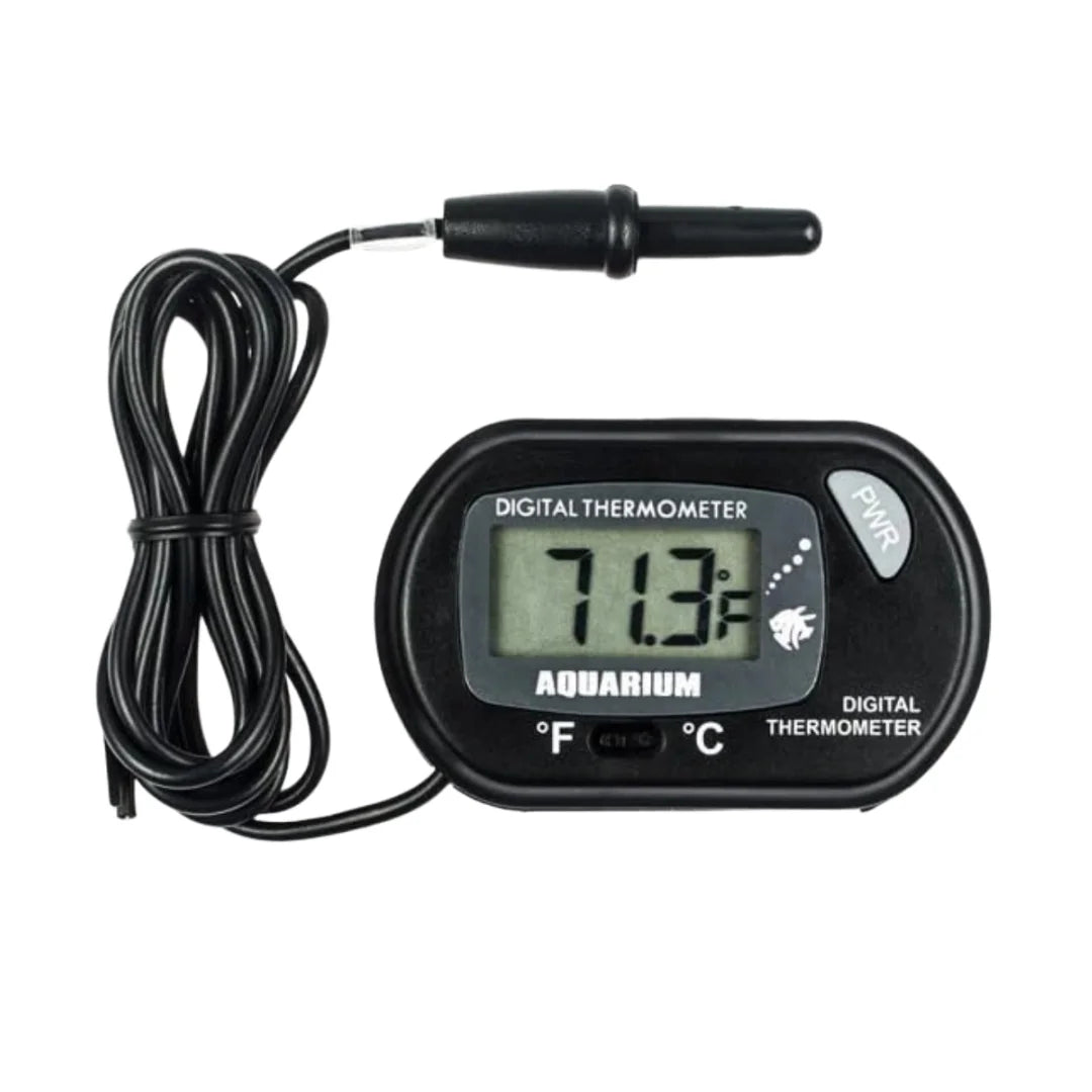 2/4pcs Fish Tank Thermometer with Suction Cup Temperature Sensor LCD Digital Aquarium Water Temp Detector Aquatic Tool