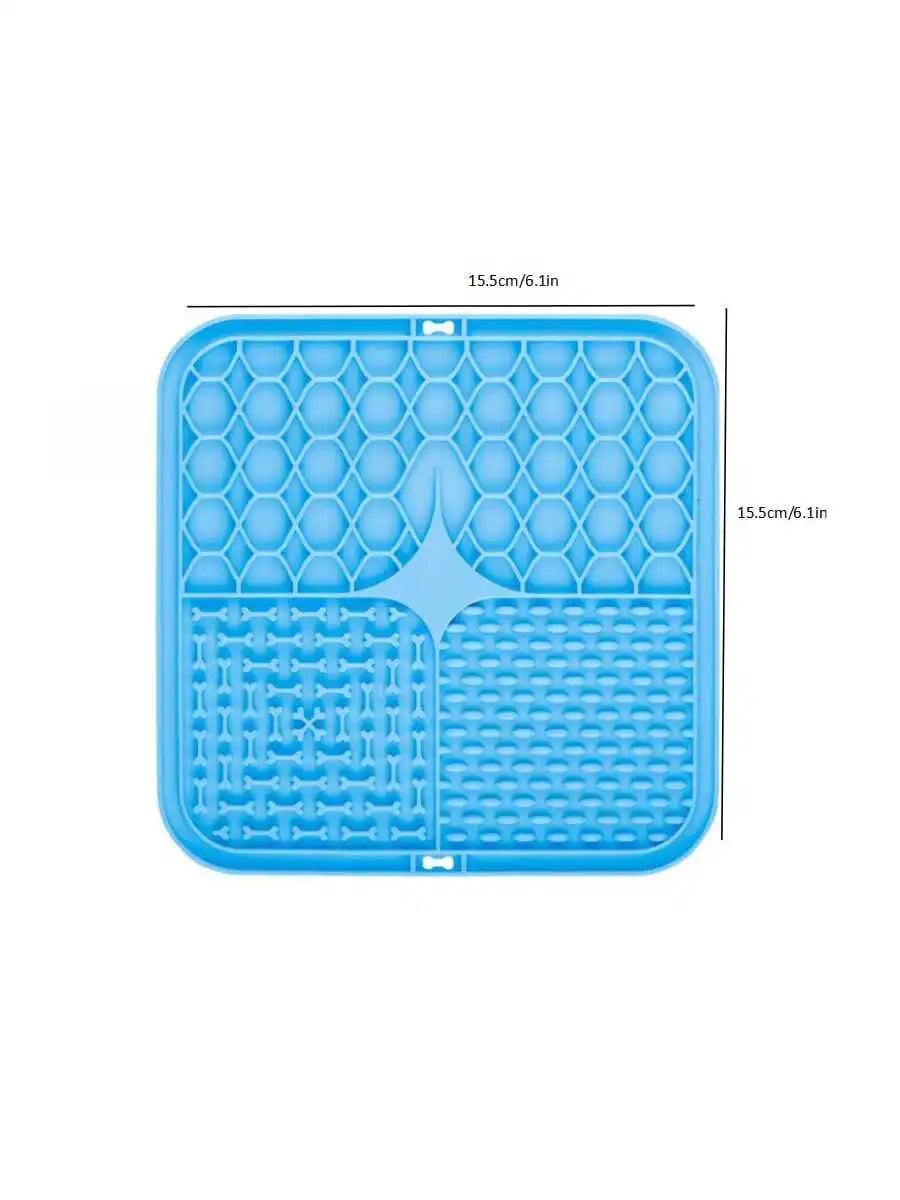 Pet Lick Silicone Mat Dogs Pet Slow Food Plate for Dog Bathing Distraction Silicone Dog Sucker Food Training Dog Feeder Supplies