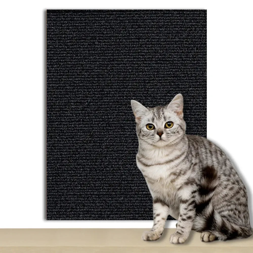 Trimmable Cat Scratching Mat Self-Adhesive Carpet Mat Pad Anti Cat Scratcher Furniture Couch Corner Indoor Sofa Wall Protector