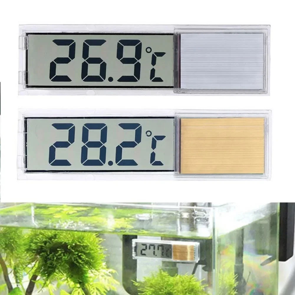 1pcs Aquarium Thermometer Electronic LCD Digital Fish Tank Temperature Measurement Fish Tank Temp Meter Aquarium Accessories