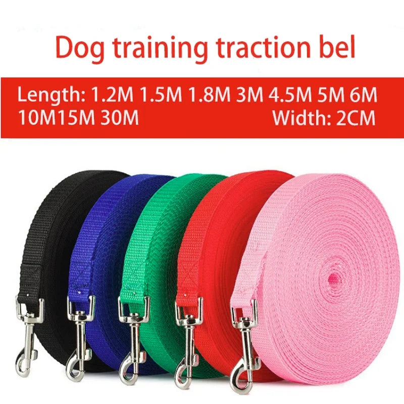Pet Dog Training Leash Walking Belt Long Lanyard Dog Walking Protection Rope Suitable For Small And Large Dogs 1.5/3/5/6M Leash
