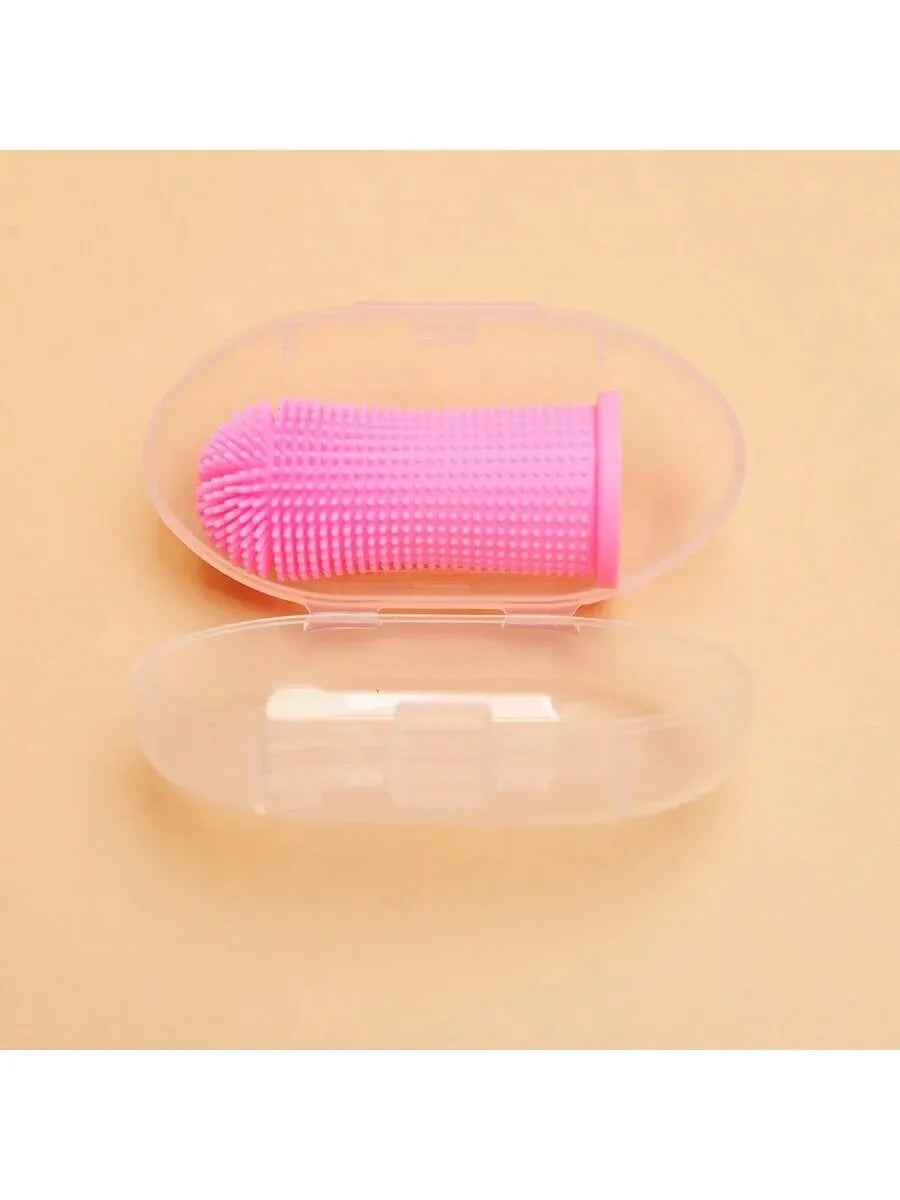 Dog Super Soft pet Finger Toothbrush Teeth Cleaning Breath Care Nontoxic Silicone Tooth Brush Cat dog toothbrush pet products