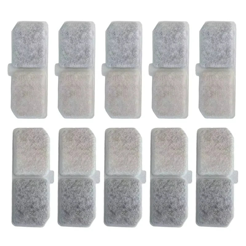 Replacement Filters Cat Water Fountain Filters Element for Stainless Steel Cat Water Fountain Activated Carbon Sponges Filters
