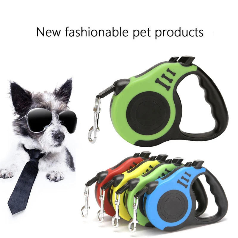 3m 5m Dog Leash Strong Nylon Puppy Lead For Small Medium Large Dogs Cats Automatic Retractable Durable Yorkshire Pet Supplies